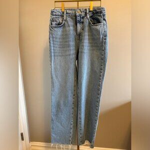 Zara Wide Straight Leg Denim Size 4